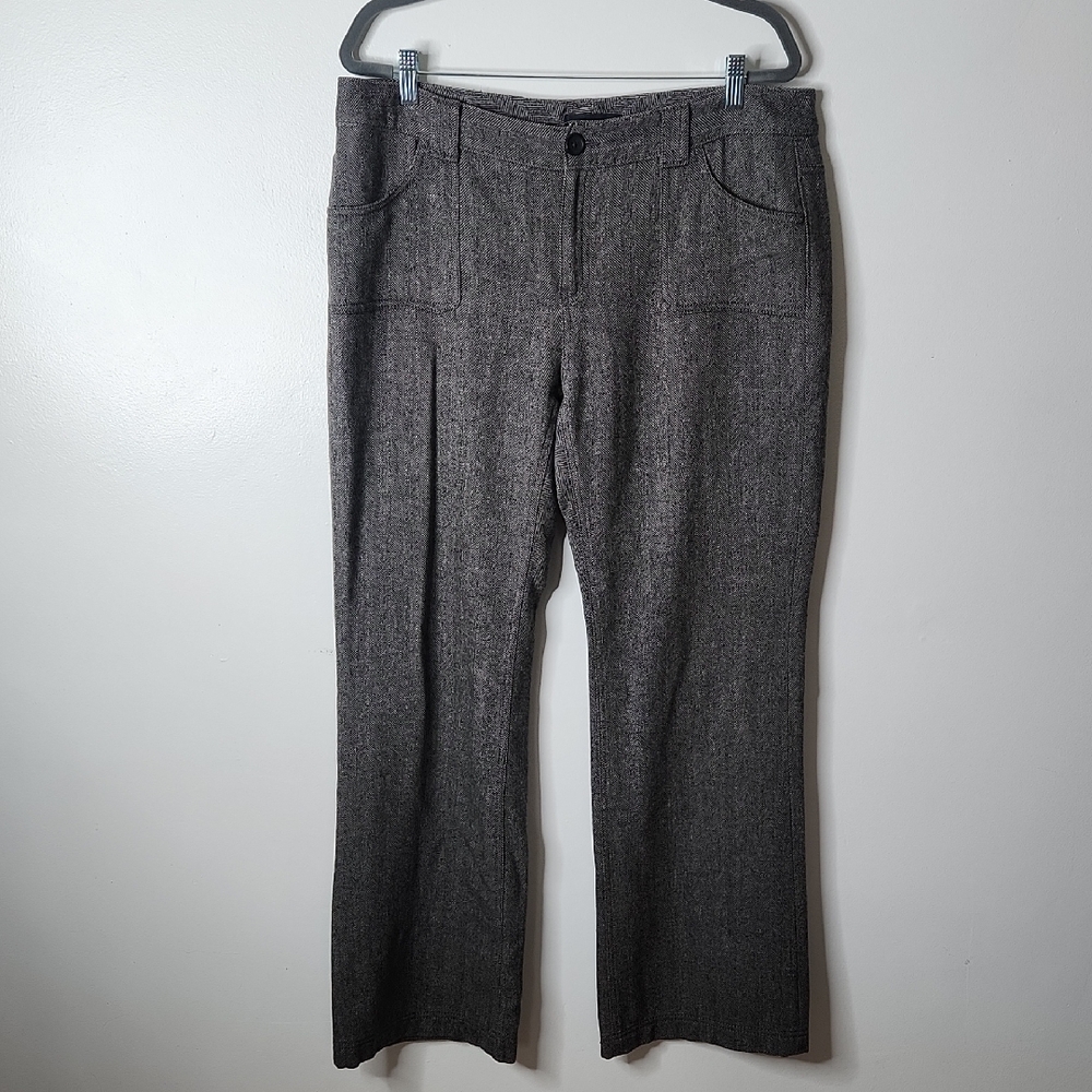 Banana Republic Womens Pants Trousers Gray Size 14 Career Wool Blend